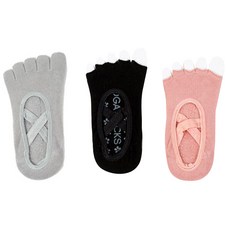 굿이너프 나타니 혼합형 필라테스 요가 논슬립 미끄럼방지 양말 3족세트