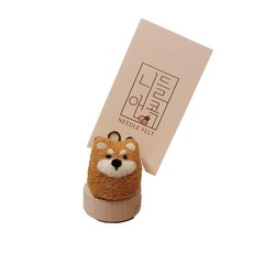 寵物狗針插羊毛針氈柴犬記事夾DIY組, 1個, 混色