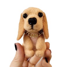 寵物狗針插羊毛針氈迷你迷你DIY組, 1個, 混色