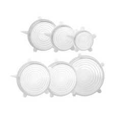 실리콘 뚜껑 6종 세트, 1세트