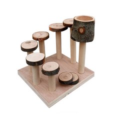 The Flow Company 蘋果木製倉鼠小屋裝飾遊樂場 小型, B款, 1個