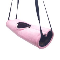 더플로우컴퍼니 햄스터 고슴도치 애완동물 은신처 장난감 터널 8 x 30 cm, 핑크, 1개