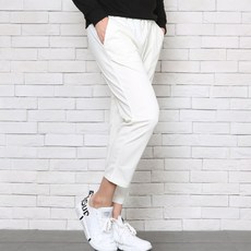 WITHJEANS 男款素色休閒9分褲 X922