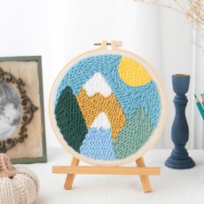 五味熊衝針DIY刺繡套組, 03 山海