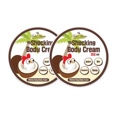 Label Young Shocking椰子潤膚霜, 200g, 2罐