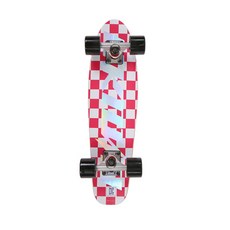 UNKNOWN 크루져 스케이트 보드, 체크핑크, 1개