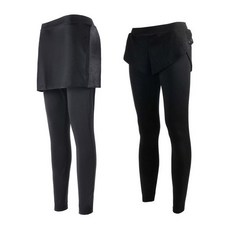 JoyHolly 女款一件式緊身褲裙 2入