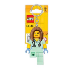 LEGO 樂高 經典系列護士鑰匙圈燈 KE156, 黑色的