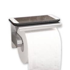 無孔不繡鋼捲筒衛生紙架, 銀色, 1組