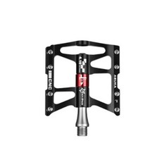 ROCKBROS 鋁製 4 軸承扁平踏板 JT410, 黑色的, 1個