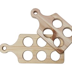 DIY上漆木製蛋盤4孔+6孔, 混色, 1套