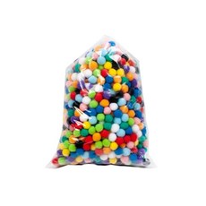 大容量絨毛球 1.5cm, 混色(2cm)