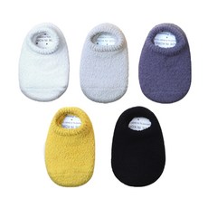 HI BABY CLUB 孩童素色滾邊壓紋短襪 5雙