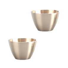 韓國製 Hodam 手工鍛造銅器 現代酒杯 燒酒杯, 單一顏色, 2個