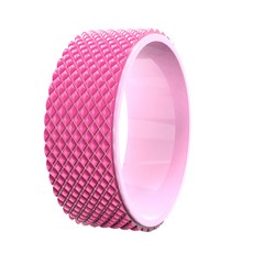 I Love Fit 菱格紋圓形瑜珈輪, 粉紅色