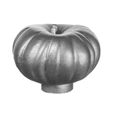 스타우브 주물 동물 뚜껑 손잡이 호박, 실버, 1개