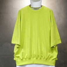 Overholic 男性透氣箱型寬鬆素色短袖大學T恤