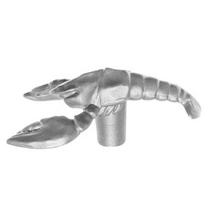 스타우브 주물 동물 뚜껑 손잡이 랍스터, 실버, 1개