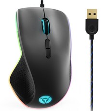 Lenovo 聯想 Legion M500 RGB USB 遊戲鼠標 GY50T26467, 黑色的
