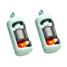 JCP 迷你維他命盒 綠色, 2個