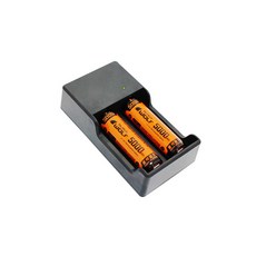 깜냥 18650 리튬이온 배터리 2구 충전기 Li-2600QC, 1개