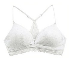 elife 女童莫代爾時尚X型美背蕾絲學生內衣