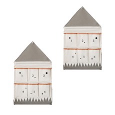 JCP北歐風房子掛包 2入, 灰色的