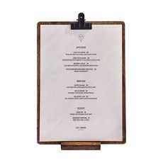 英格蘭木質板夾 A5 + 支架, 混合色, 1個