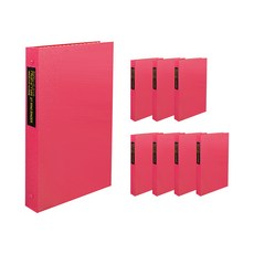 Heemang Office Point Freshup 迷你 O 型圈活頁夾 3 孔 A4 HA327, 粉色, 8個