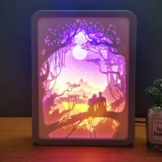 TCR 光影紙雕燈 月光戀人, 混色