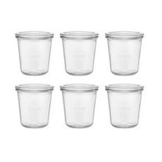 WECK 模壓玻璃儲物瓶深型 NO.900, 290毫升, 6入