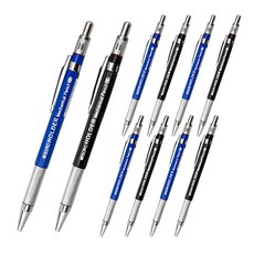 misoro 原子筆 藍色 5入+黑色 5入, 2B, 1套