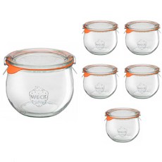 WECK 鬱金香玻璃收納瓶 NO.744, 500毫升, 6入