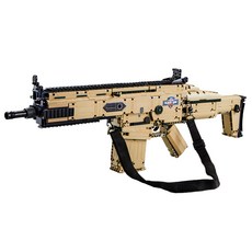 白蘭地玩具中國樂高技術 SCAR-L 兼容電動塊槍 81021, 單色