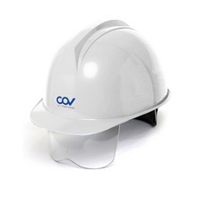 COV 防護鏡安全帽 白色, 1個