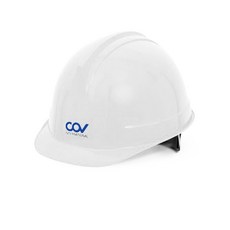 COV 工地安全帽 白色, 1個