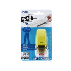 Plus 個人信息防洩漏滾珠郵票現金乒乓球 IS-520CM-KR 黃色, 黑色, 1個