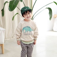CHOCOMONG 孩童恐龍印花大學T