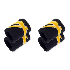 마켓A 원컬러 바스켓 피트니스 스포츠 커플 아대 2세트, 옐로우