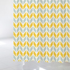 浴簾 sc94+塑膠掛鉤 12入+掛桿 白色組合, 混色