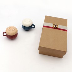 月鹽手工陶瓷1人茶具組+禮物包裝盒, 1套, 2p 馬克杯 + 2p 過濾器 + 2p 蓋子