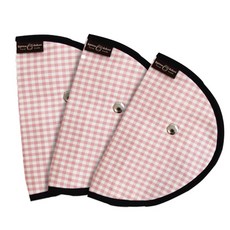 ggoom duboo 孩童安全帶扣式套, 格紋款(粉色), 3入