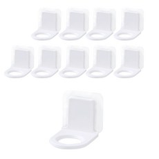 洗髮精清潔劑按壓瓶掛架, 透明, 10個