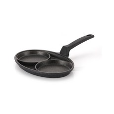 Oprice 單柄陶瓷不沾2格煎蛋烤盤, 22 x 14 x 2 x 13.4 厘米, 1個