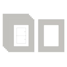 유니크 만능 점착 스위치 커버 스티커 6p, 실버그레이, 16 x 20 cm