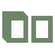 유니크 만능 점착 스위치 커버 스티커 6p, 스위트그린, 16 x 20 cm