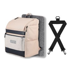 Louis Camong寵物外出包+汽車座椅束帶+貓抓墊, 米色