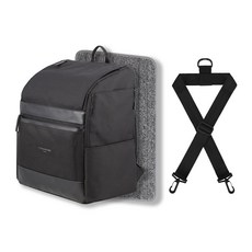 Louis Camong寵物外出包+汽車座椅束帶+貓抓墊, 黑色