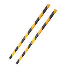 警示條紋防撞條 S號 2m, 黃色, 2入