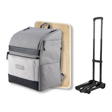 Louis Camon寵物外出包+超細纖維墊+推車, 灰色